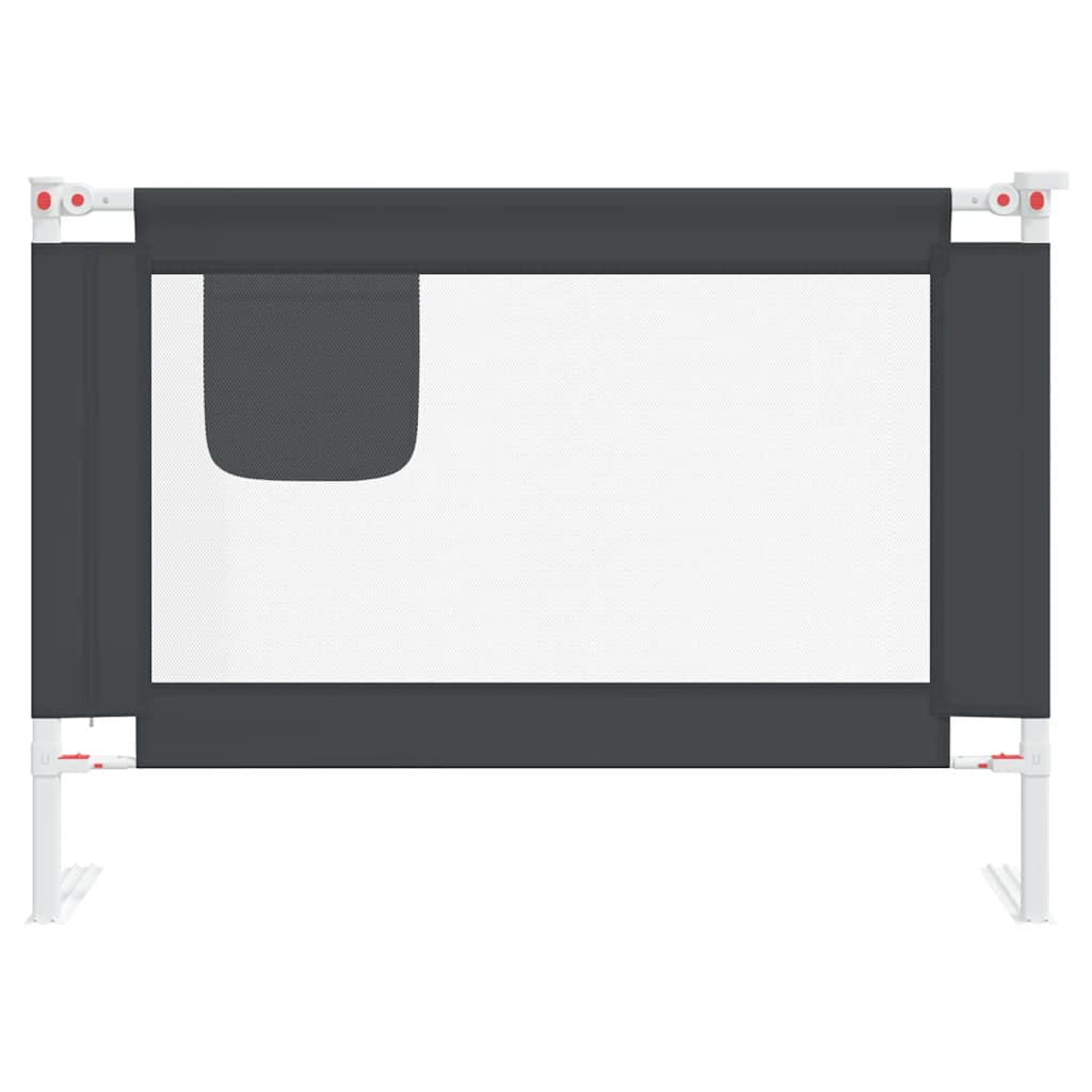 VidaXL Bedhek toddler 90x25 cm fabric dark gray