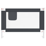 VidaXL Bedhek toddler 100x25 cm Fabric Dark gray
