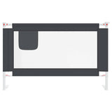 Vidaxl Bedhek Toddler 120x25 cm Tissu gris foncé