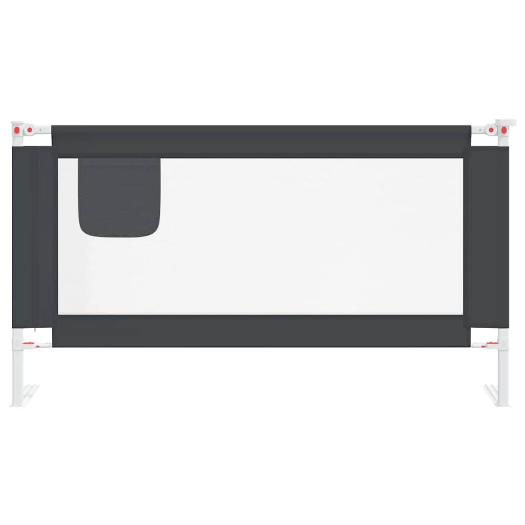 VidaXL Bedhek toddler 150x25 cm fabric dark gray