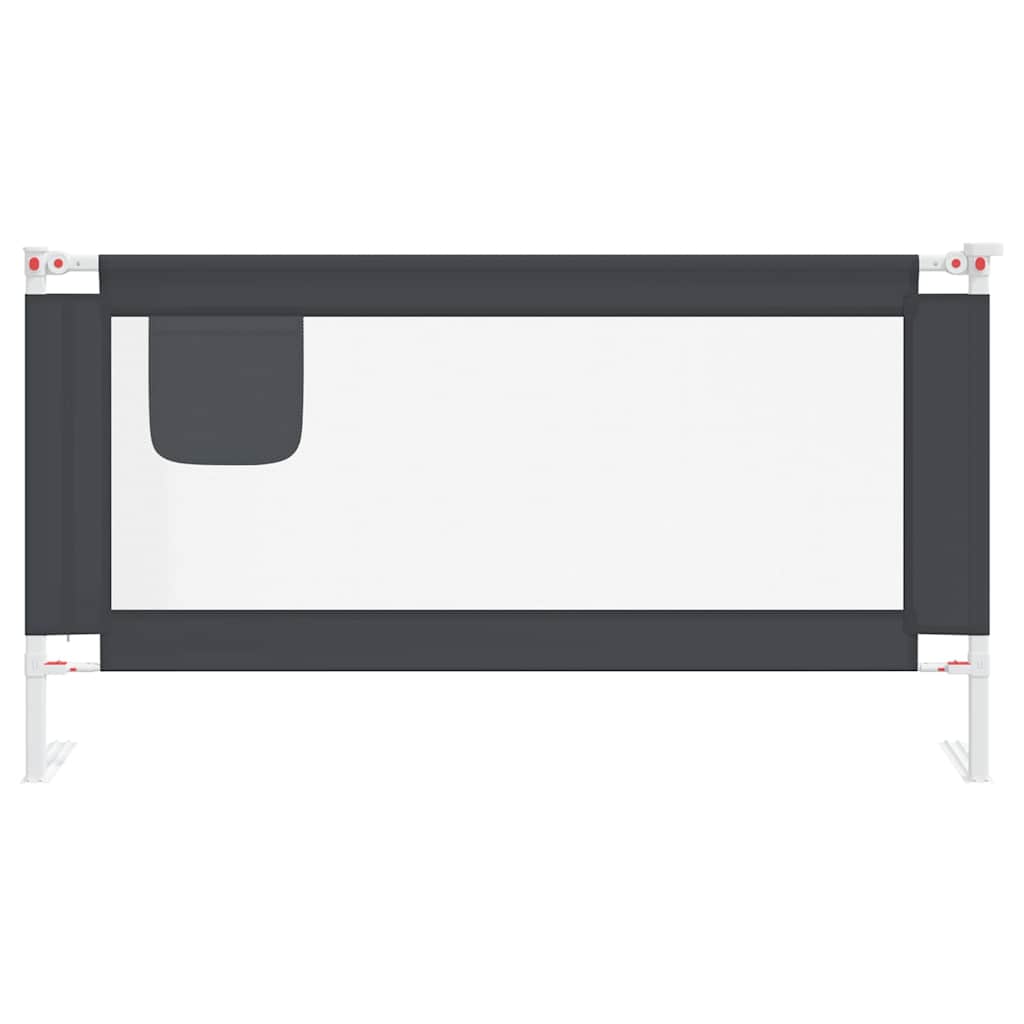 Vidaxl Bedhek Toddler 160x25 cm Tissu gris foncé