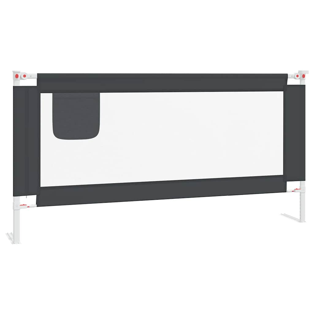 Vidaxl Bed Chart Toddler 180x25 cm tessuto scuro grigio