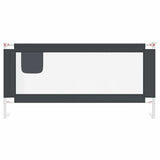 VidaXL Bedhek toddler 190x25 cm fabric dark gray