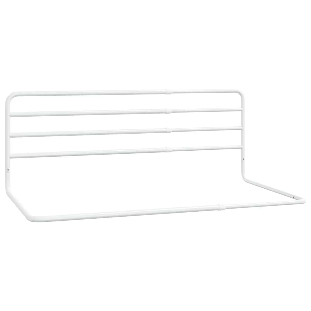 Vidaxl Bedhek Toddler (76-137) x55 cm jernhvit