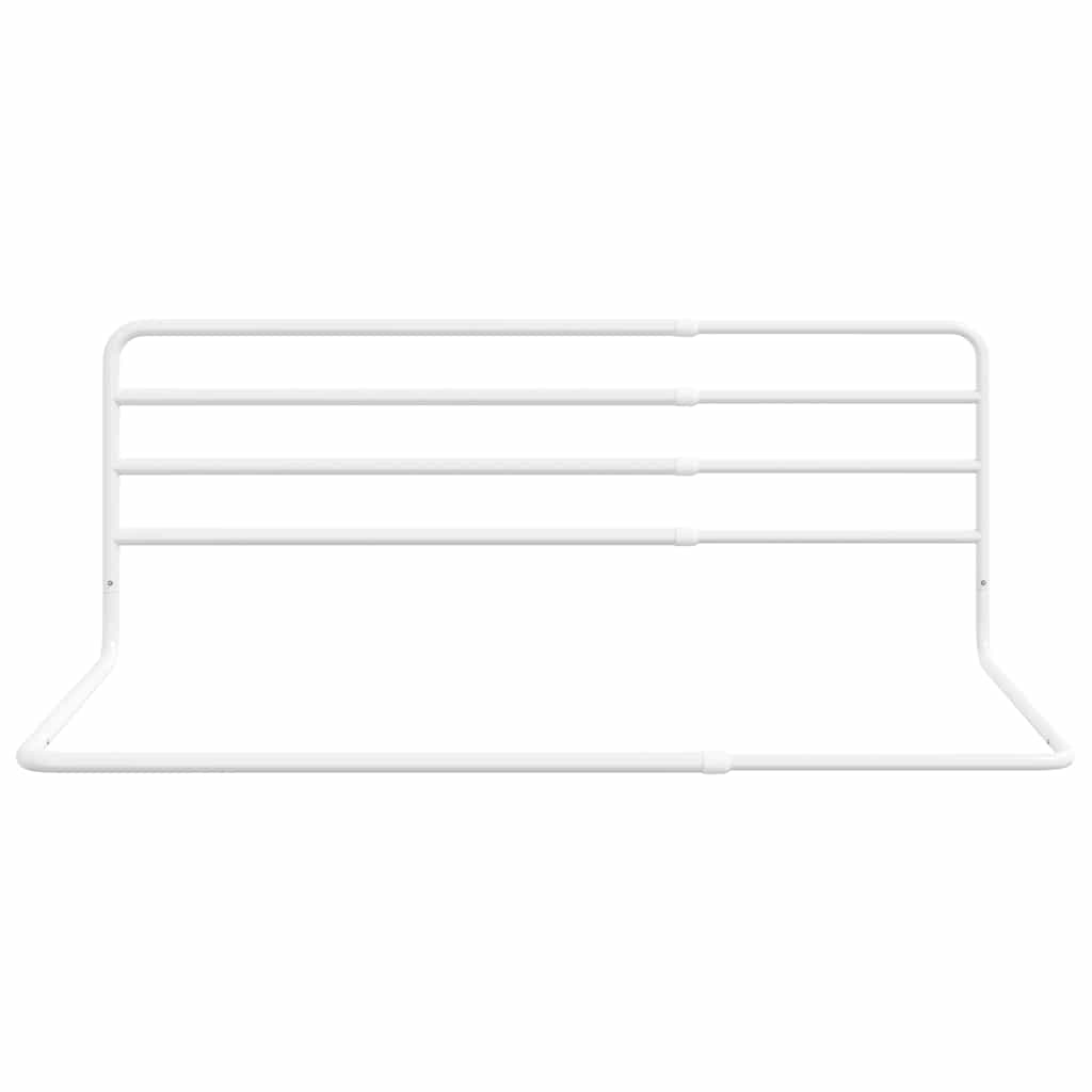 Vidaxl Bedhek Toddler (76-137) x55 cm jernhvit