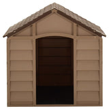 Vidaxl Dog loft 71x71.5x68 cm pp brun
