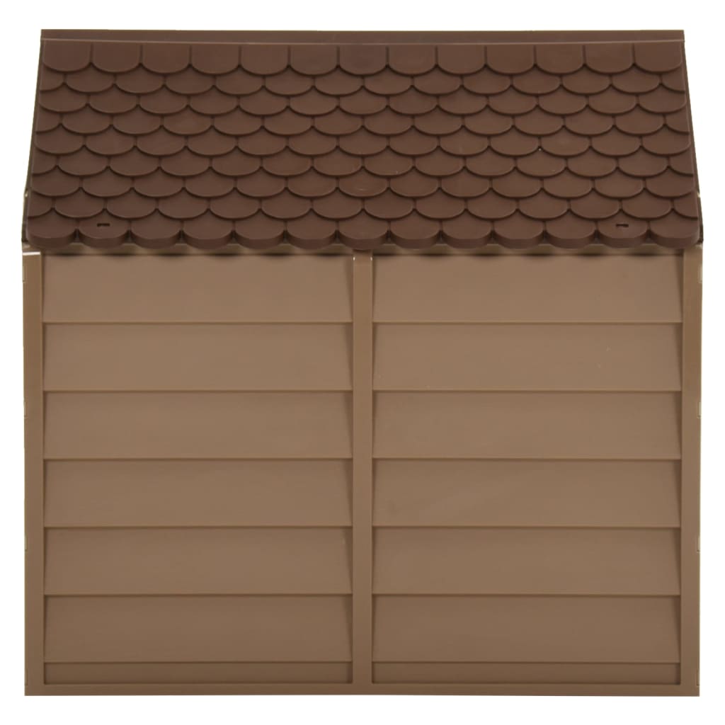 Vidaxl Dog loft 71x71.5x68 cm pp brun