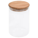 Vidaxl Späichere mat Bambusocks 4 st 800 ml Glas