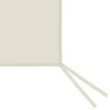 VidaXL PRAINDING WALL WITH WINDAMEN 6X2 M CRème -colored
