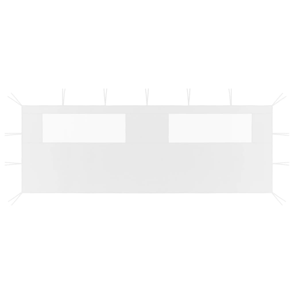 VidaXL PRAINE WALL WITH WINDAMEN 6X2 M WHITE