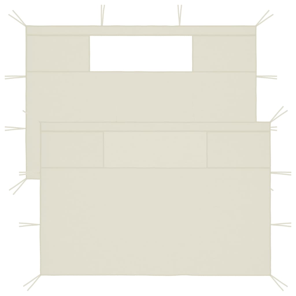 Vidaxl Prainding Walls s ramen 2 St Crème -colored