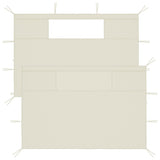 Vidaxl Prainding Walls s ramen 2 St Crème -colored
