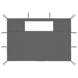 Vidaxl Prain Side Walls With Windamen 2 St Antracite tøj