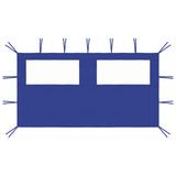 Vidaxl Prainding Wall s navíječi 4x2 m modrá