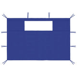 Vidaxl Gazebo Side Walls with Windows 2 pcs Blue
