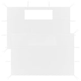 VidaXL PRAIN SIDE WALLS WITH WINDAMEN 2 ST White