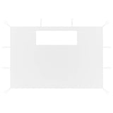 VidaXL PRAIN SIDE WALLS WITH WINDAMEN 2 ST White