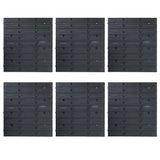 VidaXL 96-part storage set with wall panels red and black