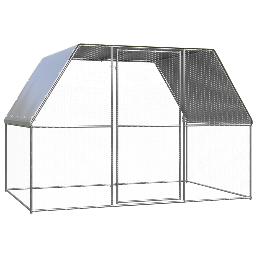 Vidaxl Buitenhok pro kuřata 3x2x2 m galvanizovaná ocel