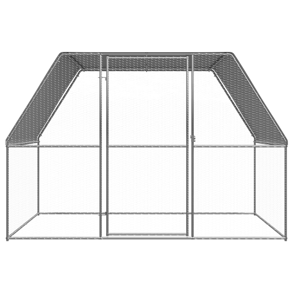 Vidaxl Buitenhok pro kuřata 3x2x2 m galvanizovaná ocel