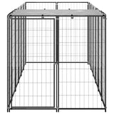 Vidaxl Dog Kennel 330x110x110 cm ocel černá