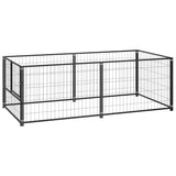 Vidaxl perrina 200x100x70 cm de acero negro