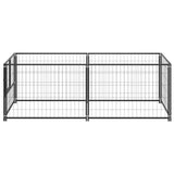 Vidaxl perrina 200x100x70 cm de acero negro