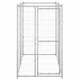 Vidaxl dog kennel for outside 110x220x180 cm galvanized steel