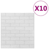 Vidaxl 3D Wallpaper Self-Adhesive 10 pcs Brick White