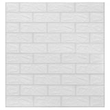 Vidaxl 3D Wallpaper Self-Adhesive 10 pcs Brick White