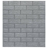 Vidaxl 3D wallpaper self-adhesive 10 st brick anthracite-colored