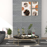 Vidaxl 3D wallpaper self-adhesive 10 st brick anthracite-colored