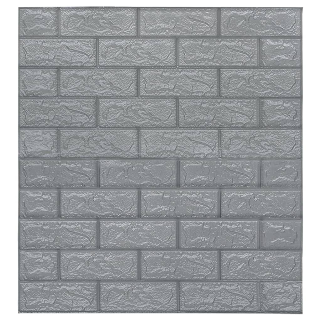 Vidaxl 3D Wallpaper autoadesivo 40 St Brick Anthracite-colorato