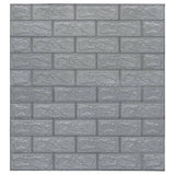 Vidaxl 3D Wallpaper autoadesivo 40 St Brick Anthracite-colorato