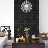 Vidaxl 3D Wallpaper auto-adesivo 20 St Brick Black