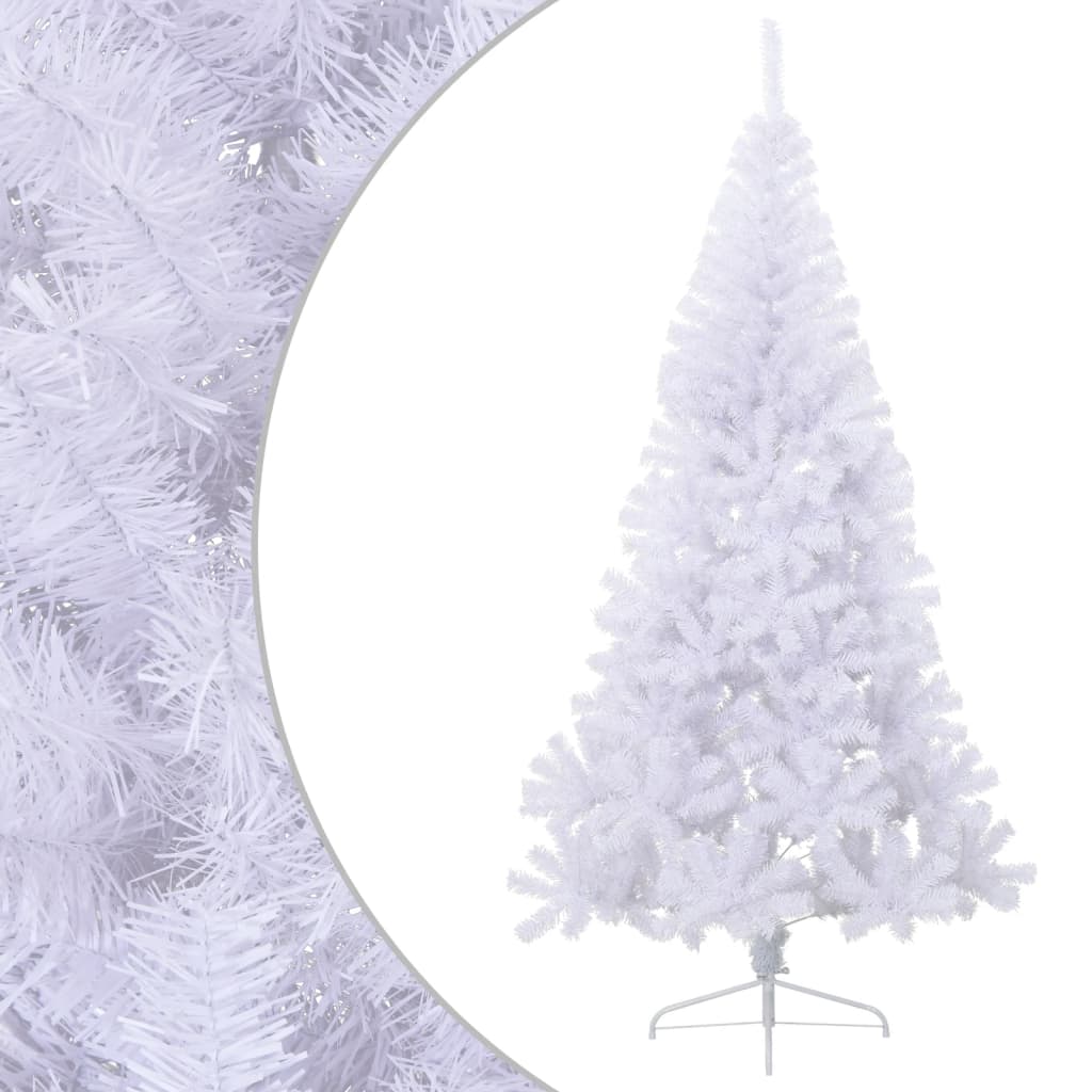 Vidaxl kunstkerstboom avec un demi-210 cm en PVC vert standard