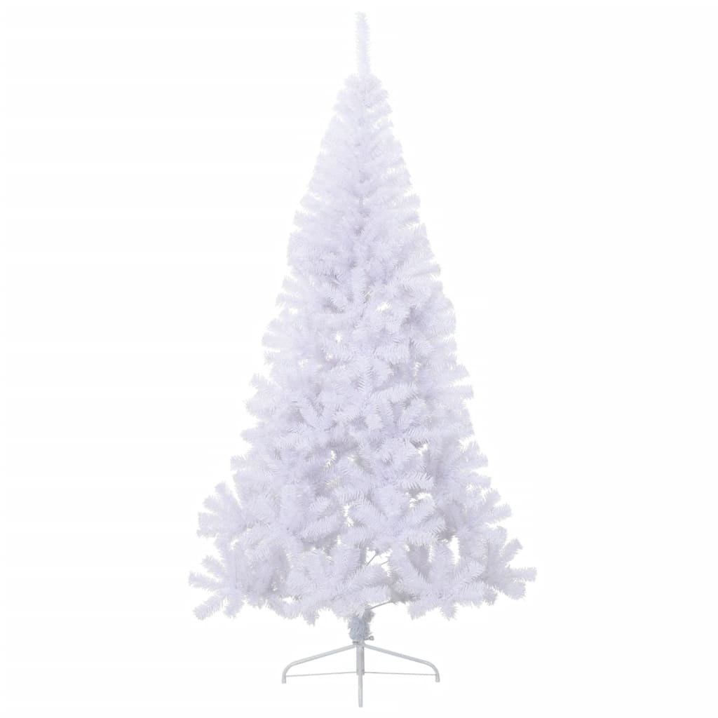 Vidaxl kunstkerstboom avec un demi-210 cm en PVC vert standard