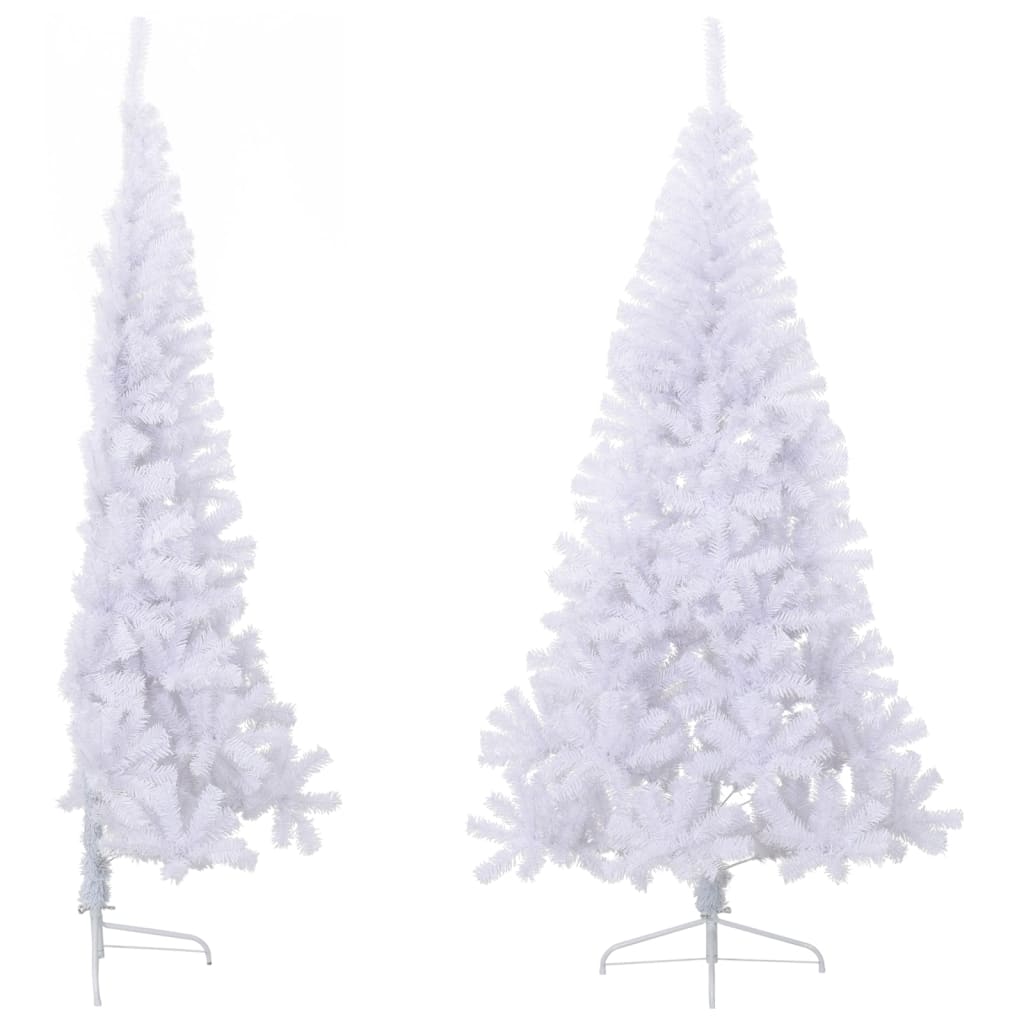 Vidaxl kunstkerstboom avec un demi-210 cm en PVC vert standard