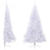 Vidaxl kunstkerstboom avec un demi-210 cm en PVC vert standard