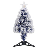 Vidaxl KunstkerStboom s osvětlením 64 cm vlákno Optic White and Blue