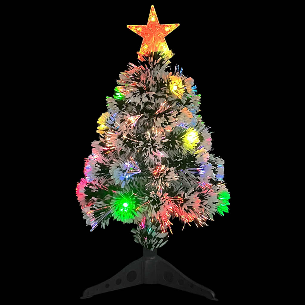 Vidaxl KunstkerStboom s osvětlením 64 cm vlákno Optic White and Blue