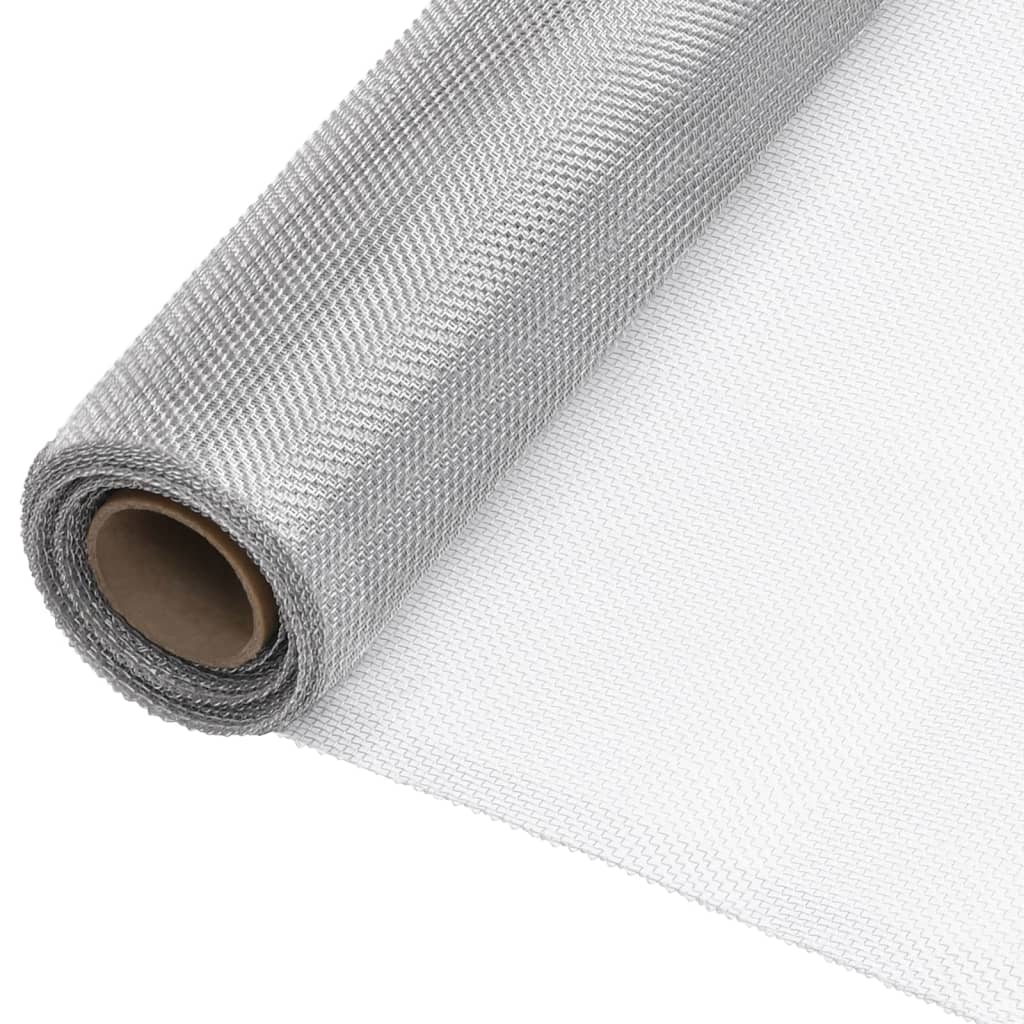Vidaxl mesh 80x500 cm aluminum silver colored