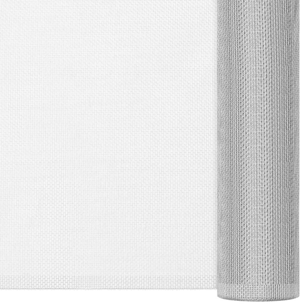Vidaxl mesh 80x500 cm aluminum silver colored