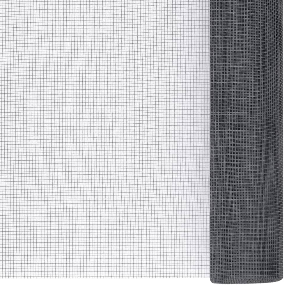 Vidaxl Mesh 112x2000 cm de fibra óptica gris