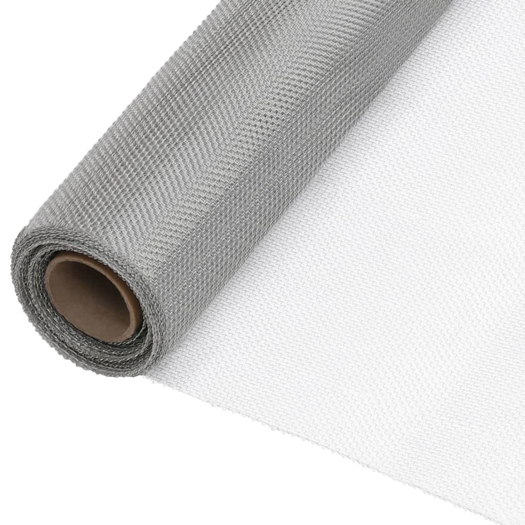 VidaXL Mesh 60x500 cm Stainless Steel Silver Colored