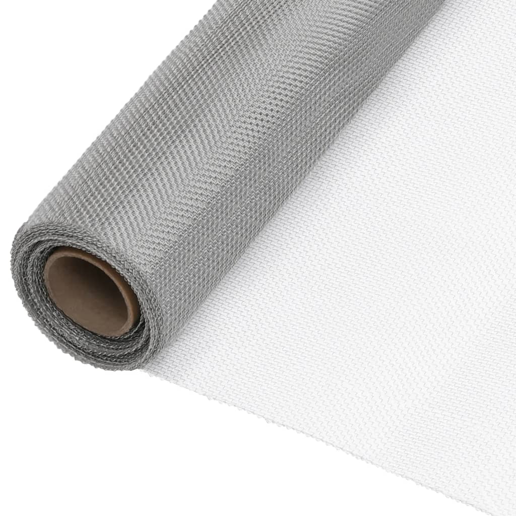 VidaXL Mesh 60x1000 cm Stainless Steel Silver Colored