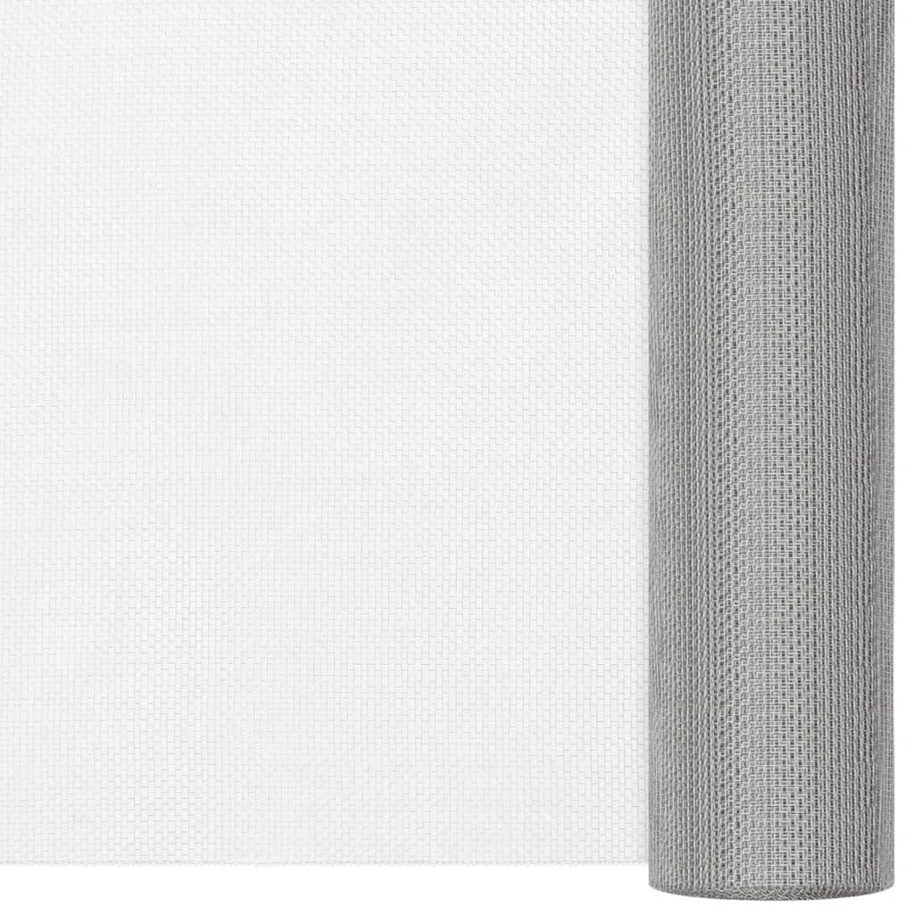 VidaXL Mesh 80x2000 cm Stainless Steel Silver Colored