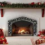 VidaXL Christmas garland with LED lights 20 m black