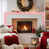 Vidaxl Christmas Garland com luzes LED 20 m rosa