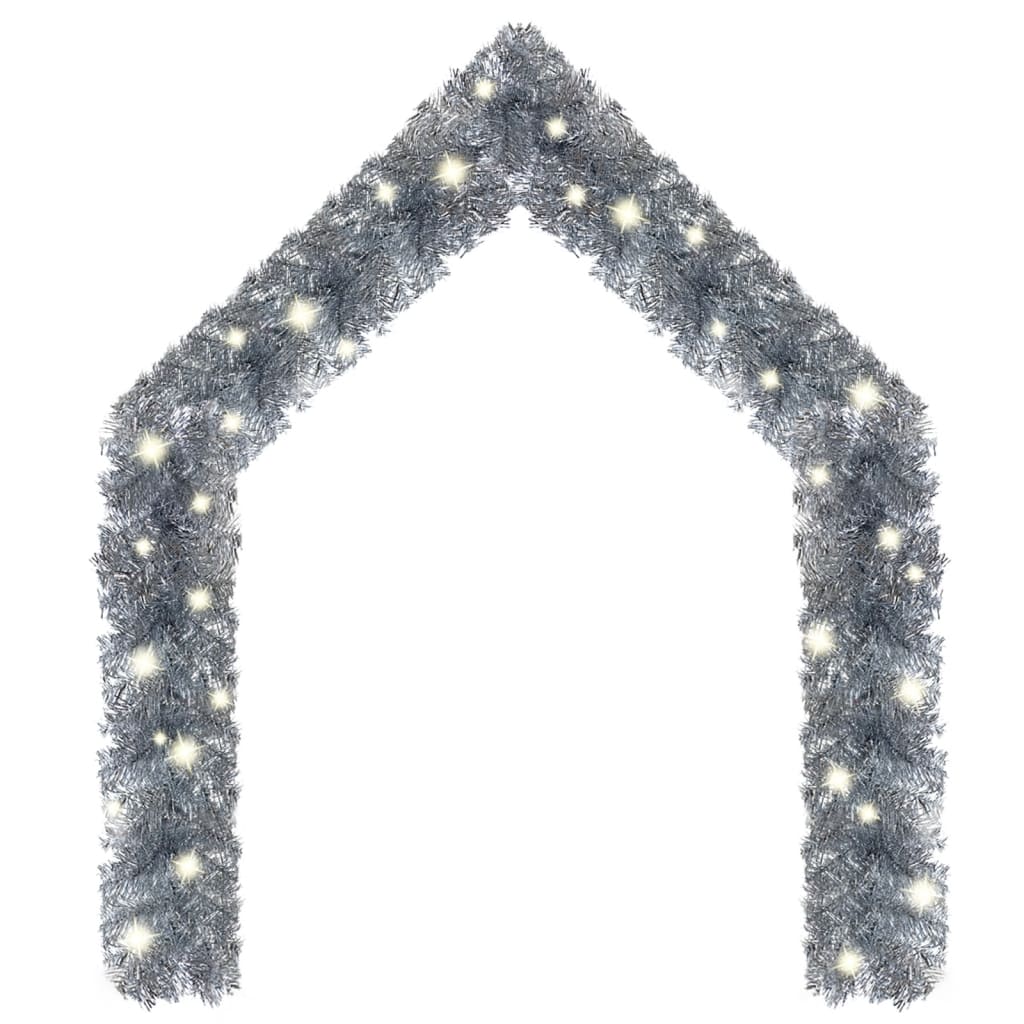 Vidaxl Christmas garland with LED lights 20 m silver colored